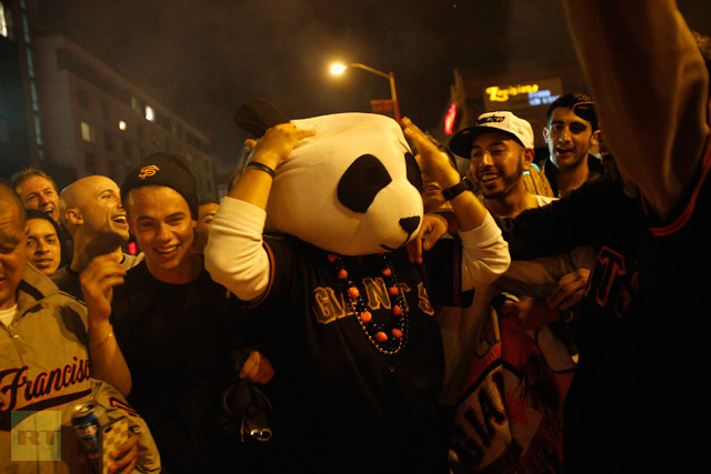 San Francisco Fans Panda World Series